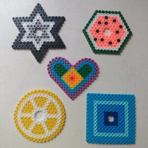 NEW-Handmade set of 5 coasters